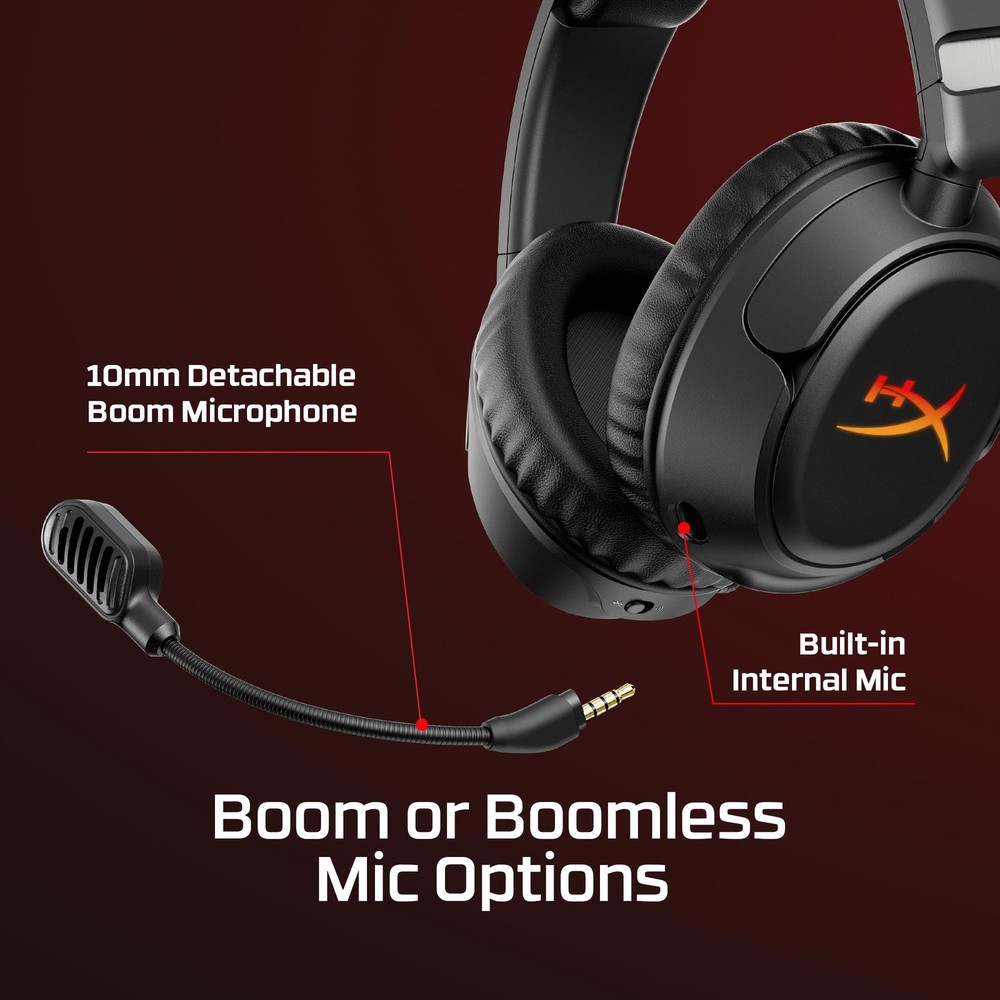 HyperX Cloud Flight 2 – Wireless Gaming Headset, Customizable RGB Lighting with