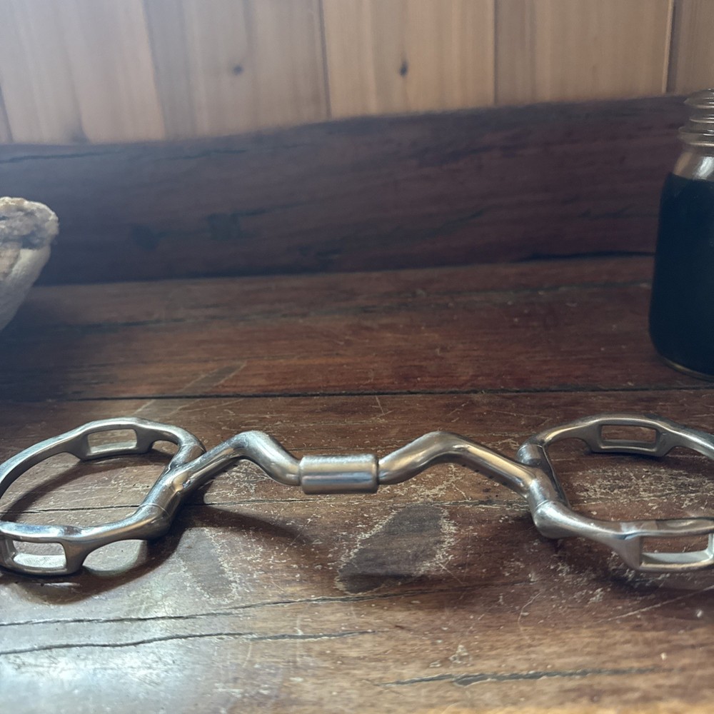 5” Myler Eggbutt Port Snaffle w/ Slots “ Hooks”