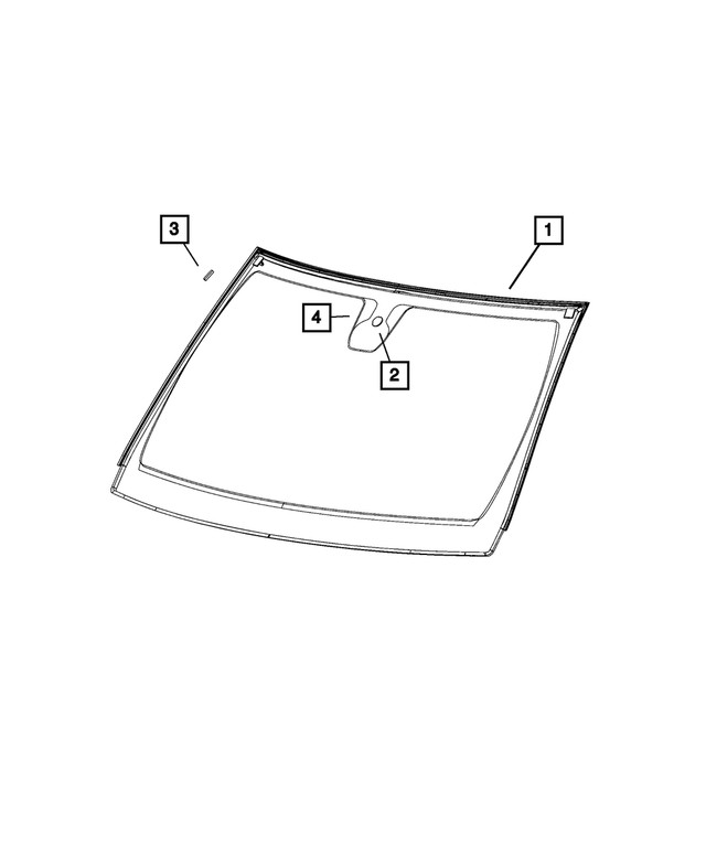 Genuine Mopar Windshield Spacer 55360509AA