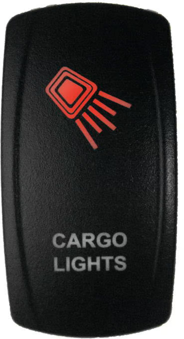 Dragonfire Laser Etch Dual LED Switch - Cargo Light - Red ATV/UTV 522621