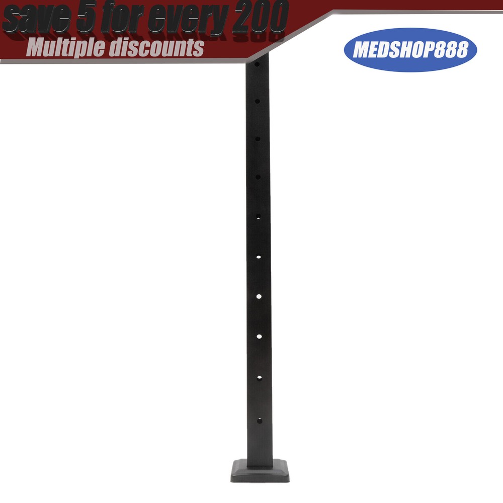 4PCS Cable Railing Posts 36"x2"x2" Adjustable Stainless Steel Pre-drilled Posts