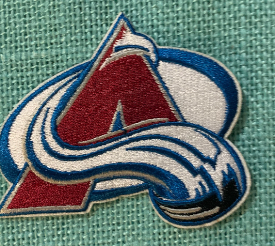 COLORADO AVALANCHE IRON ON EMBROIDERED PATCH