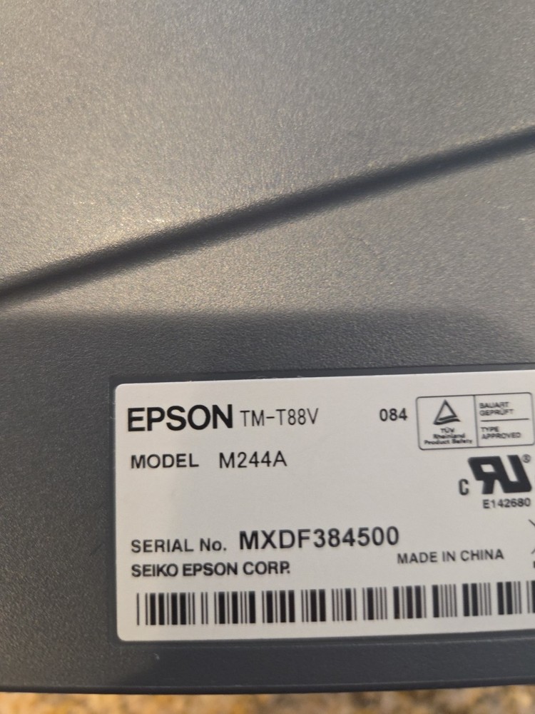 Epson M244A USB Thermal Receipt Printer No Power Adapter