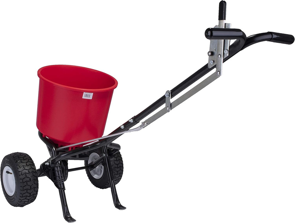 Fertilizer Spreader Grass Seed Ice Dispenser 40Lb Hopper Capacity