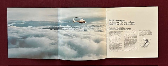 Bell 222 Twin 1977 Brochure