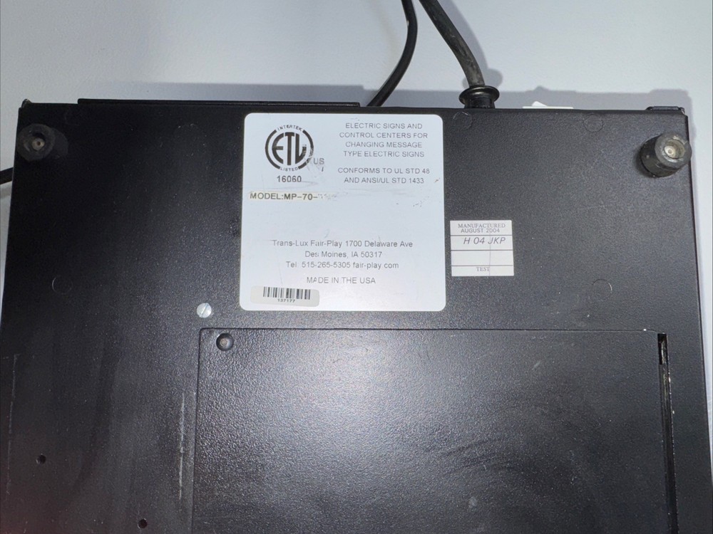 Fair-Play Translux MP70 MP-70 Wired Scoreboard Controller