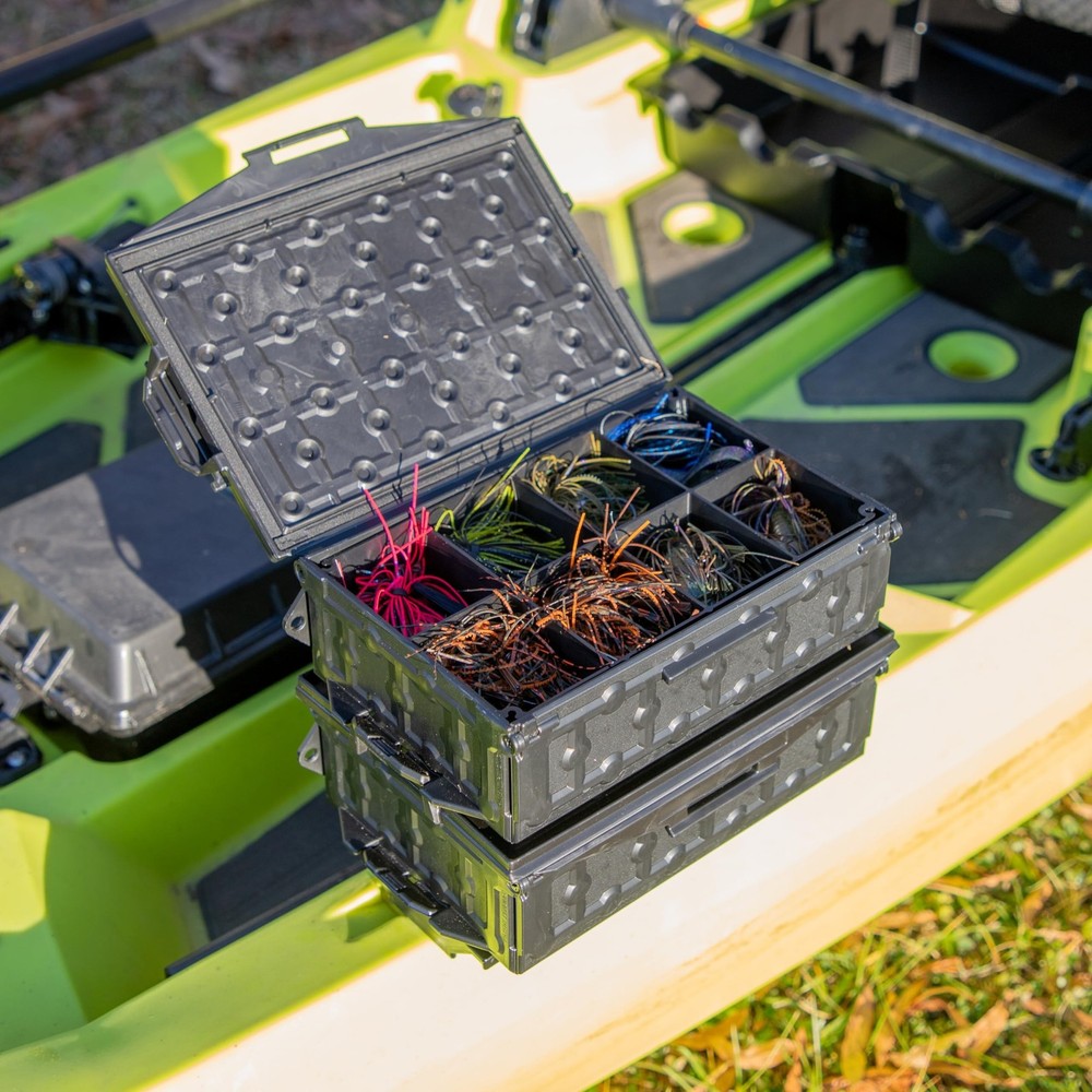 YakAttack Fully Loaded TracPak Combo Kit - Black | Includes 2 Stackable Stora...