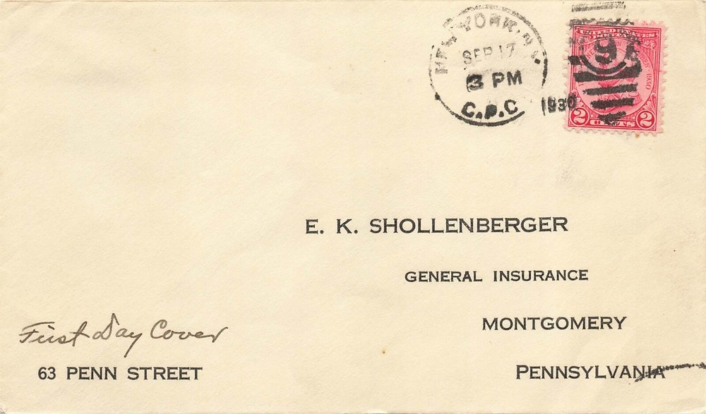 689 2c VON STUEBEN - Insurance reply envelope