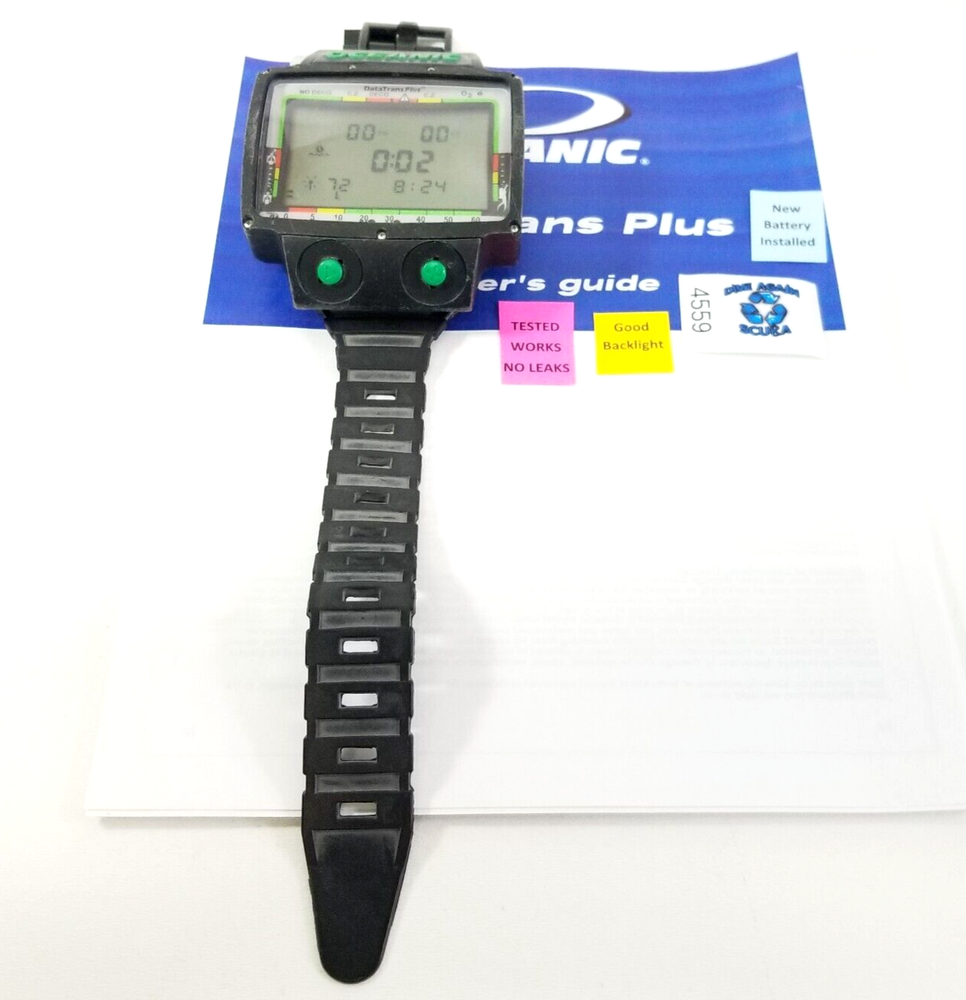Oceanic DataTrans Plus Nitrox Wrist Scuba Dive Computer Data Trans #4559