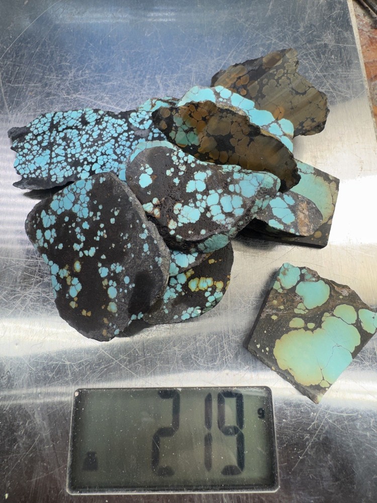 Hubei turquoise stabilized mixed slabs