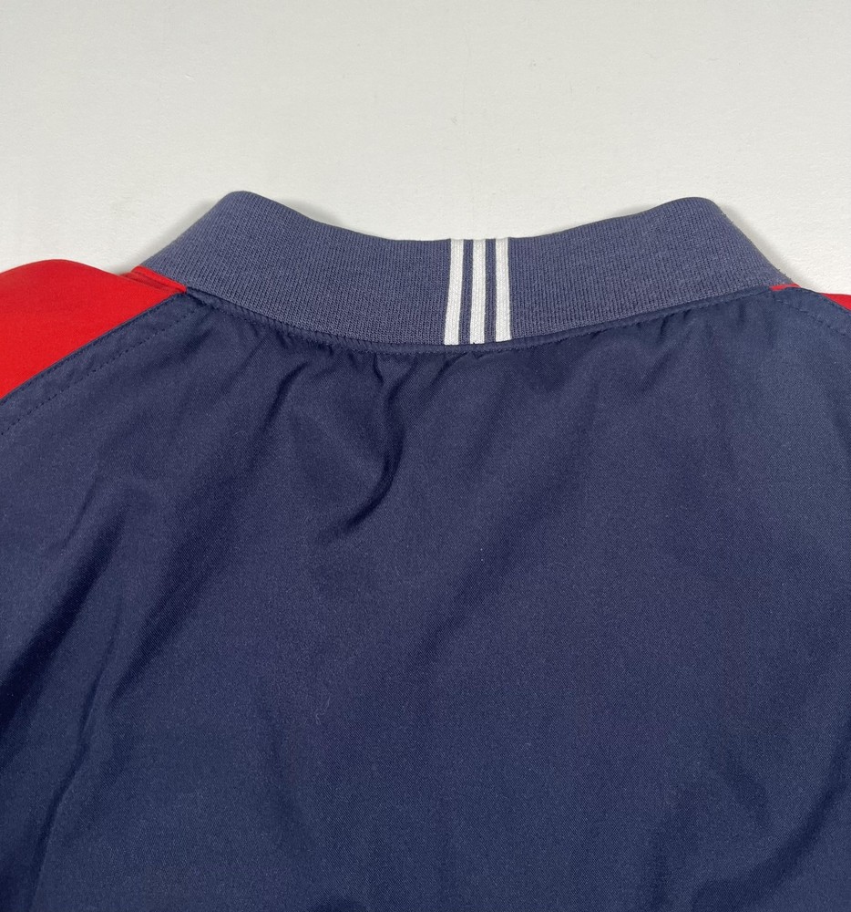 Adidas Pullover Jacket Mens Large Navy Red Climashell Wind Golf Windbreaker