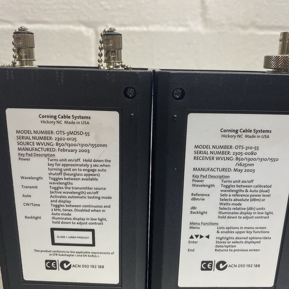 Corning OTS 300 Series Optical Source & Optical Meter