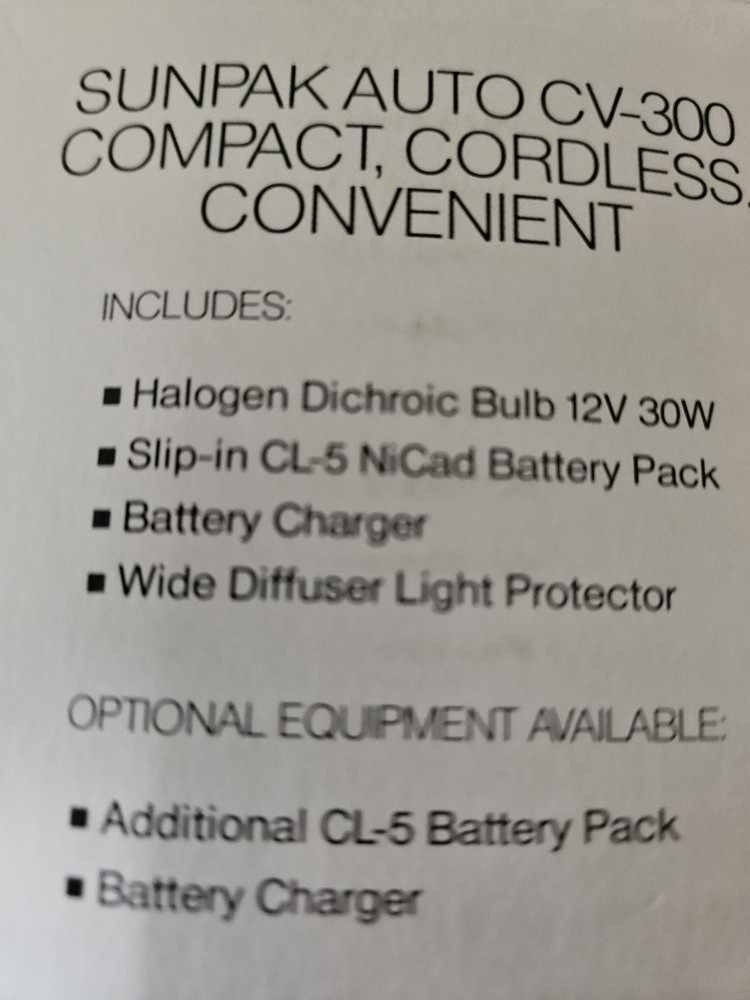 Auto Sensor Video Light Sunpack Auto CV-300