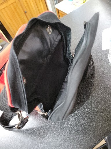 RED/BLACK : Ebonite bowling bag. Child Size