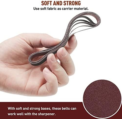 45 Pcs Replacement Sharpening Belts Kit for Work Sharp Knife