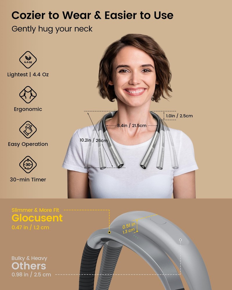 Upgraded LED Neck Reading Light, Book Light for Reading in Bed, 30-min Timer,...