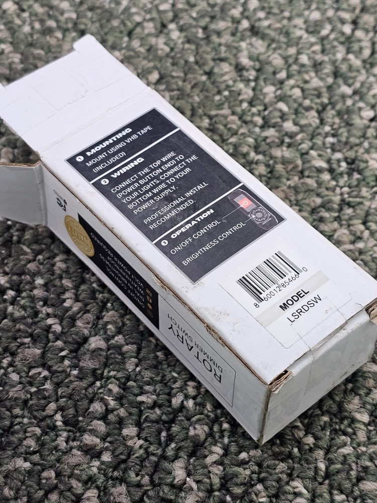 Kingpin LSRDSW Rotary Dimmer Switch Black