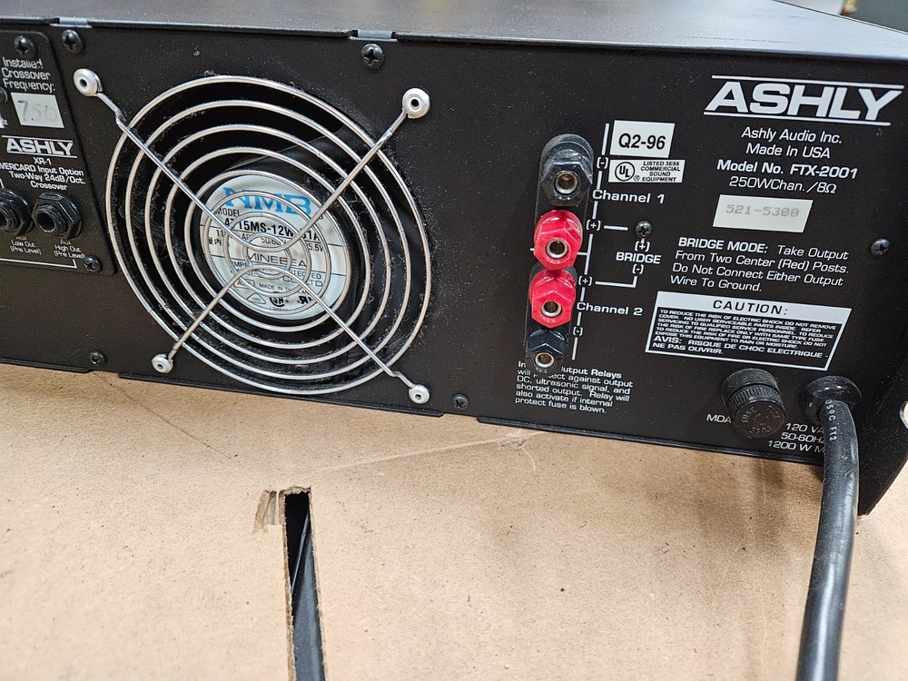 Ashly FTX-2001 Series II 1000W Stereo Power Amp
