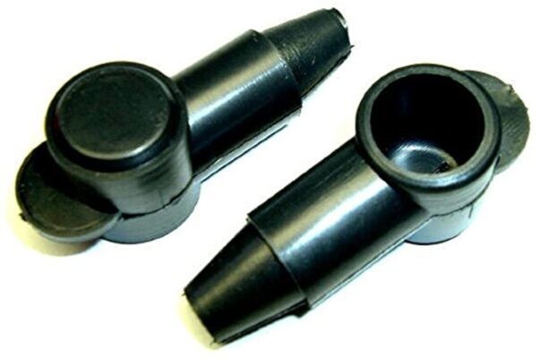 Fastronix 5/16? ? 1/4? STUD Terminal Covers Pair Black Flexible 404-113