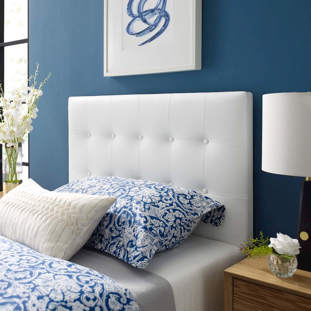 Emily Upholstered Vinyl Twin Headboard