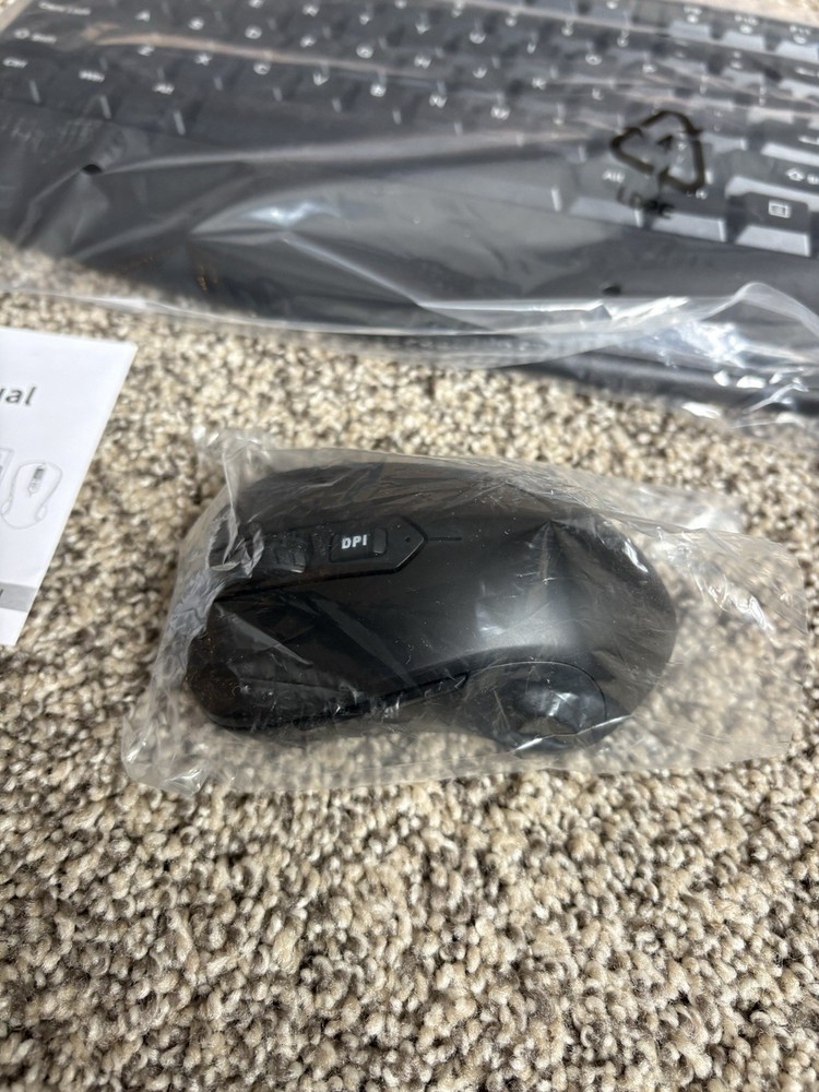 Wireless Keyboard and Mouse Combo, EDJO 2.4G Full-Sized Ergonomic