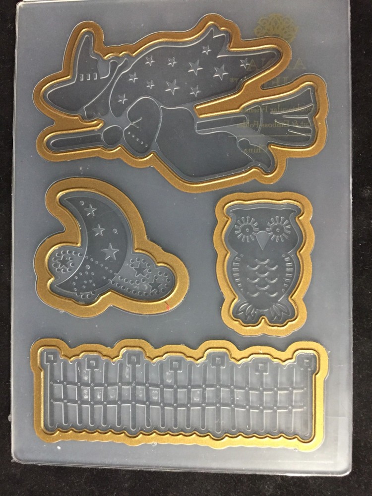 Anna Griffin HALLOWEEN Cut & Emboss Folder & Card Stock Sampler 👻 Boo! #457