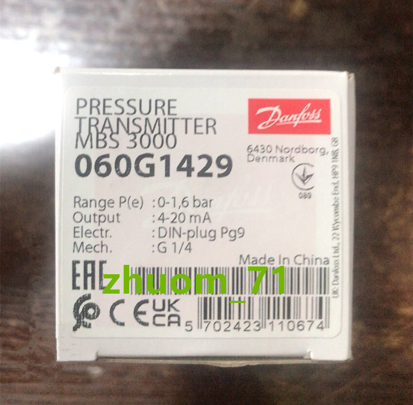 1PC Danfoss pressure sensor MBS3000 060G1429