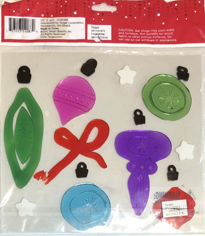 Christmas, Etc., Window Gels