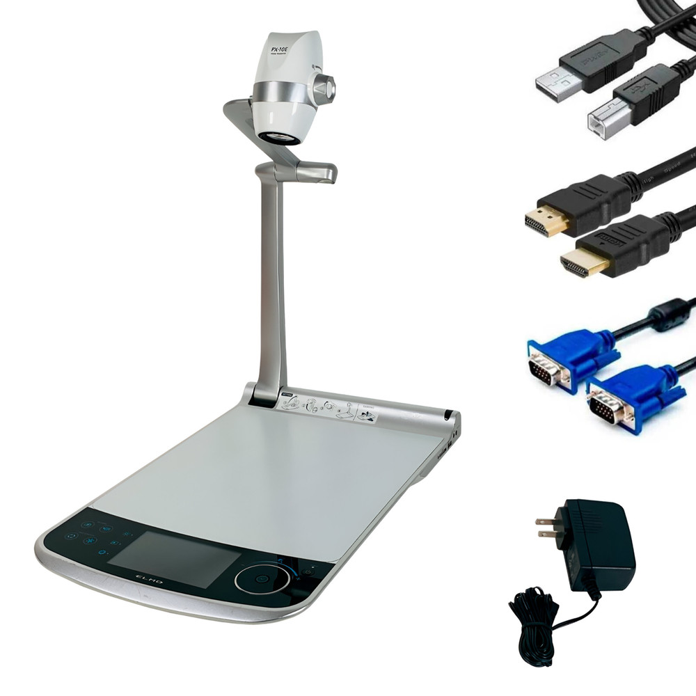 ELMO PX-10E Document Camera Visual Presenter HDMI RGB USB 3.0 w/Bundle