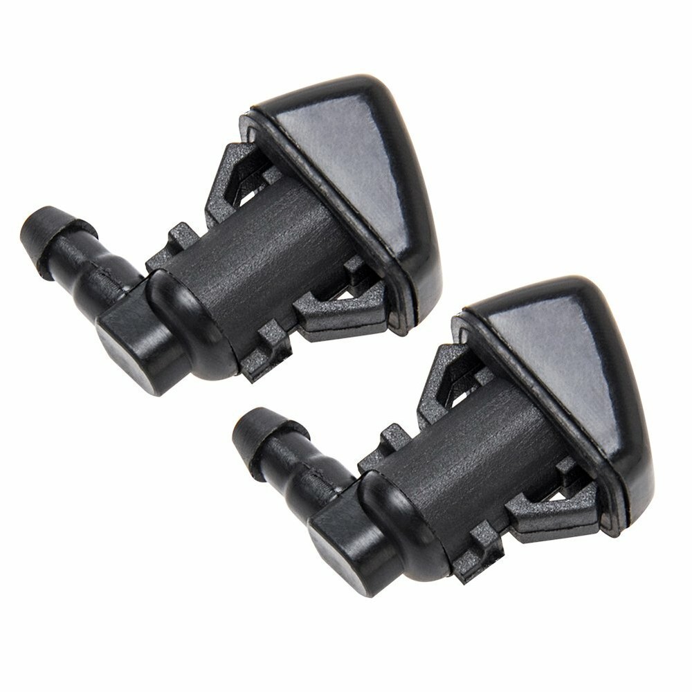 2pcs Windshield Washer Fluid Spray Jet Nozzle Kit Front For Ford Edge 2007-2010