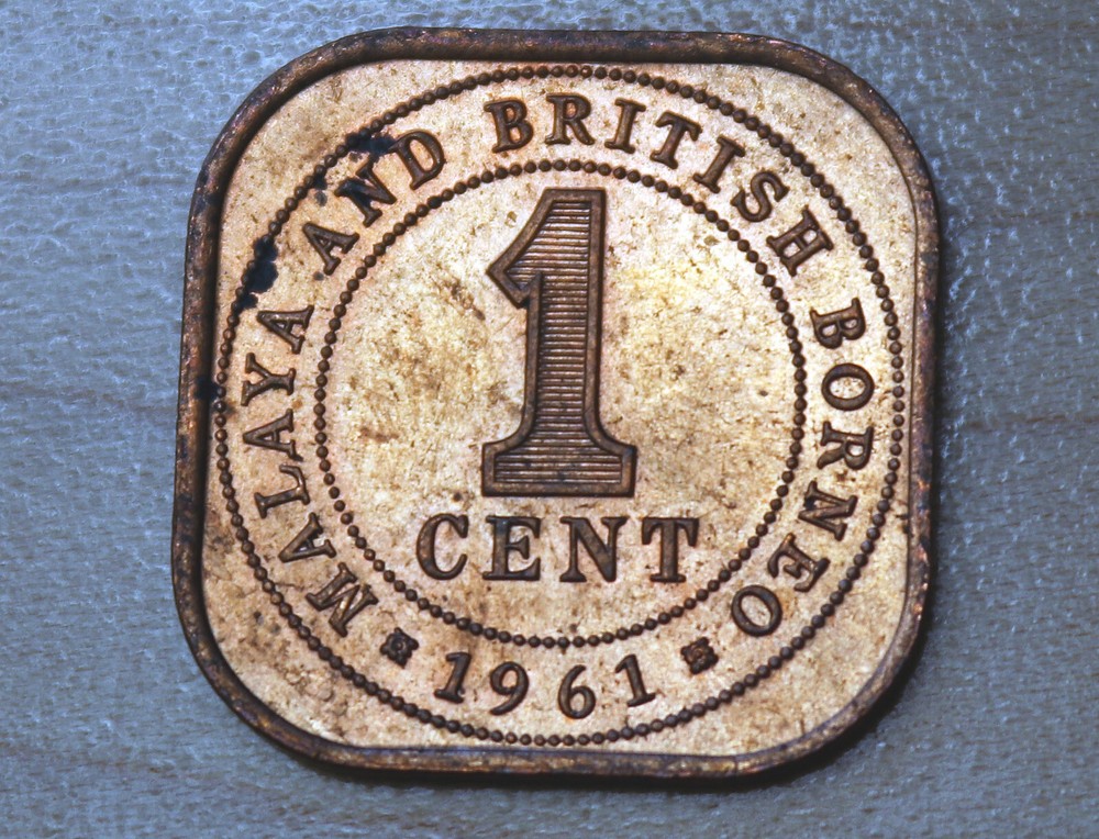 1961 Malaya & British Borneo 1 Cent