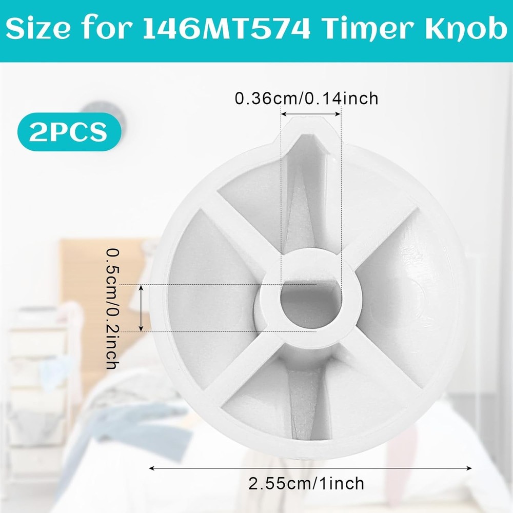2 Pack Timer Switch Knob Replacement for Intermatic - 146MT574, Compatible for F