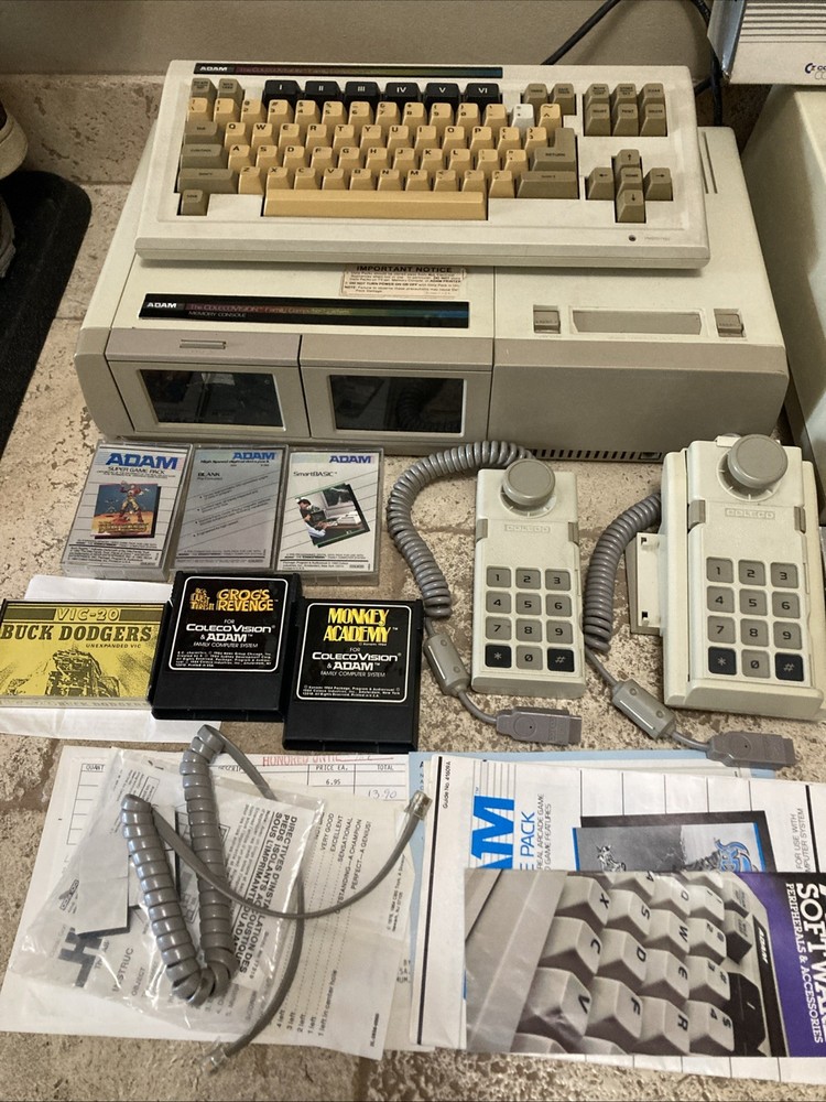 Coleco Adam Family Computer System Lot