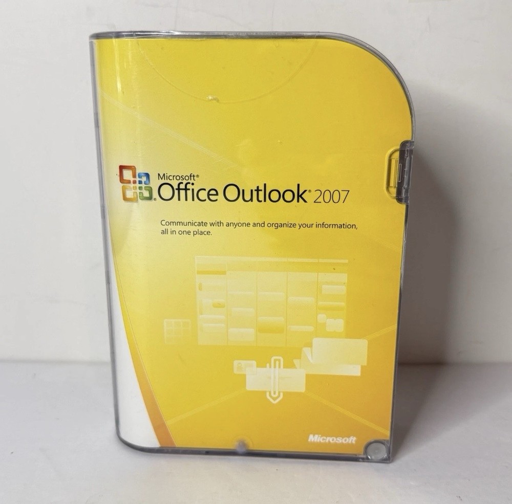 Microsoft Office Outlook 2007 Software Complete w/ Product Key OPEN BOX