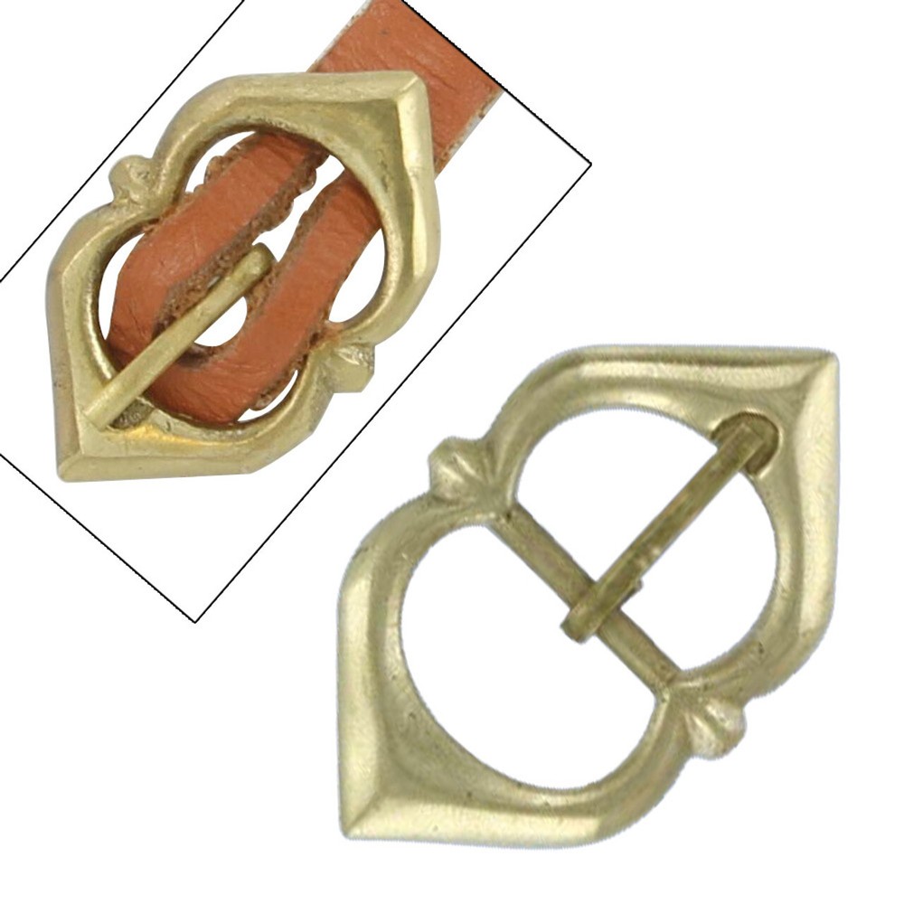 Renaissance Medieval Solid Brass Strap Buckle Ideal for Belts Hinged Belt Lock