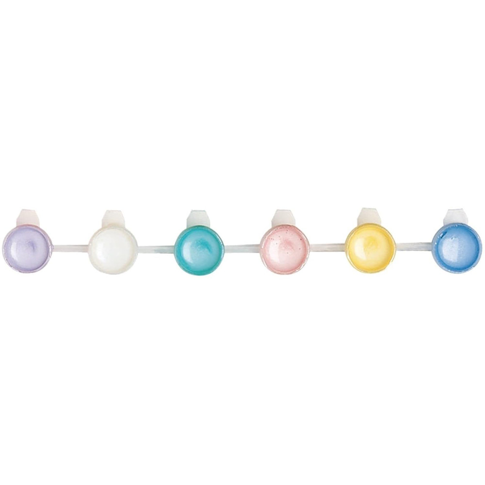 6-Cup Acrylic Paint Strip, Pearlized, Pearl