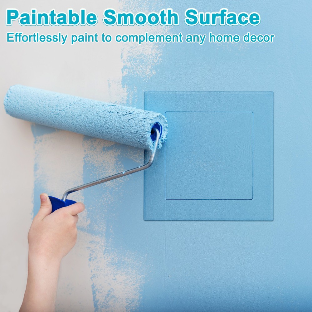 2-Pack Access Panel for Drywall, 5x5" Plastic Removable [White, Square]