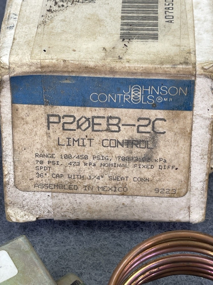 Johnson Controls P20EB-2C LIMIT CONTROL