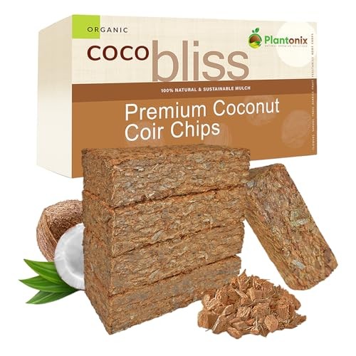Coco Chips for Plants (650gm Bricks, 5-Pack) - Coco Chips 650gm (5 Bricks)