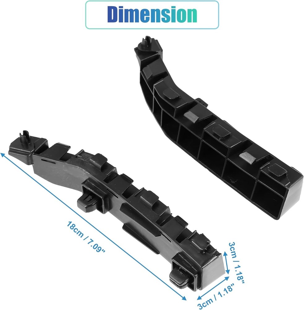 1 Pair Left and Right Side Front Bumper Bracket Mounting Support Bracket for 200