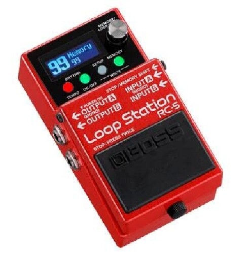 BOSS RC-5 Loop Station Red Evolved creative partner Battery Powered NEW