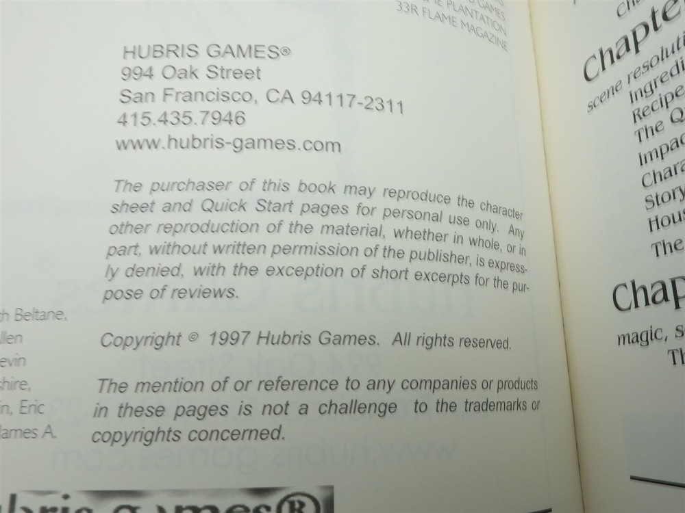 Maelstrom Storytelling - Hubris Games