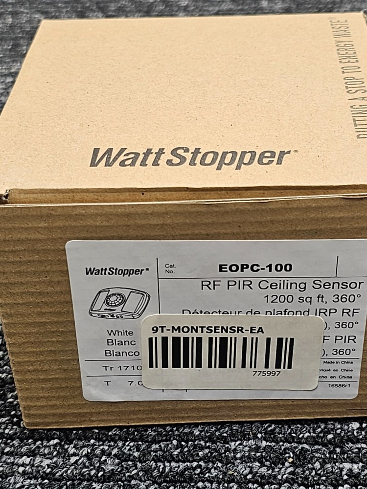 Wattstopper EOPC-100 RF PIR Ceiling Mount PIR Occupancy Sensor Low Voltage