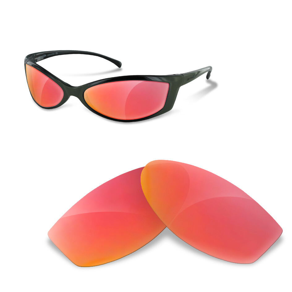 Polarized Replacement Lenses for Arnette swinger 250  ruby red