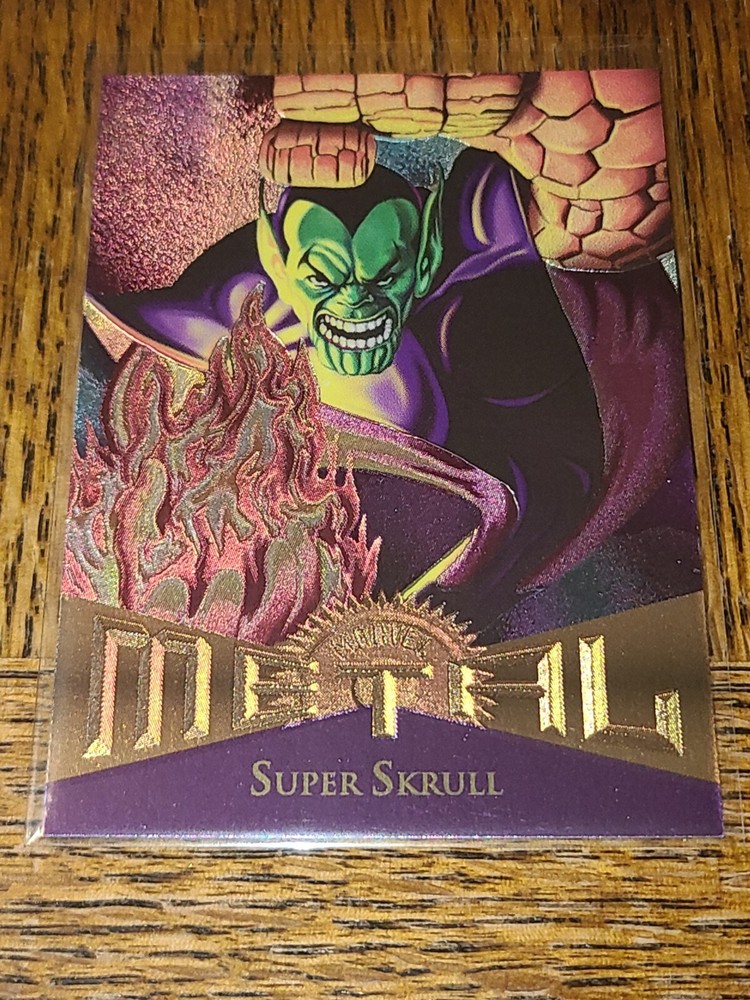 MARVEL COMICS SUPER SKRULL 1995 FLEER METAL #41