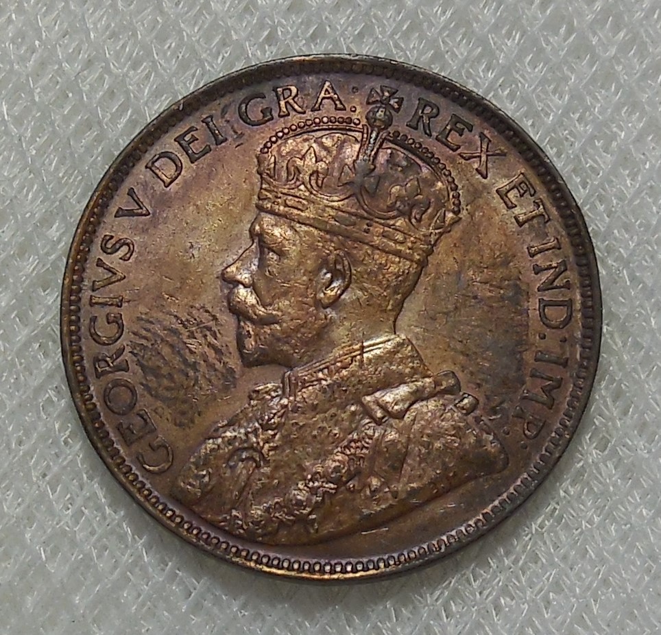 1915 CANADA ONE CENT BRONZE COIN HIGH GRADE