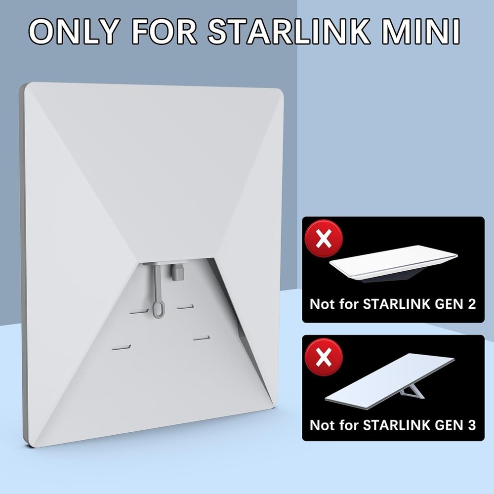 Durable Gray Silicone Protective Caps for Starlink Mini - Easy Installation