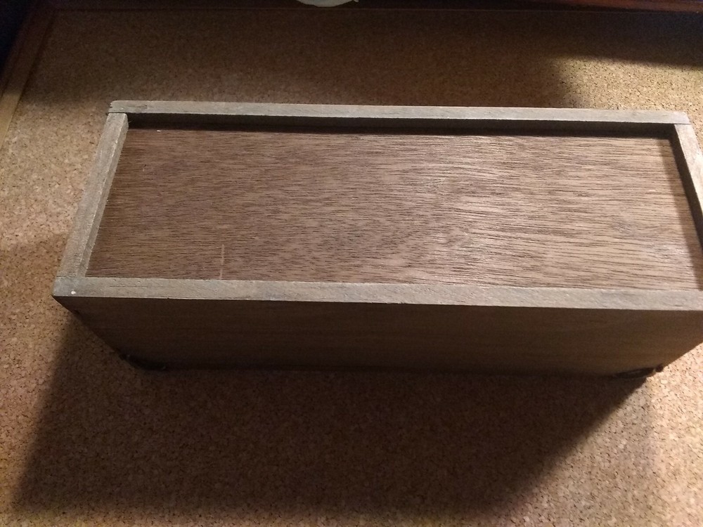 Hirems Old Glory Shugar Sticks Old wood candy box