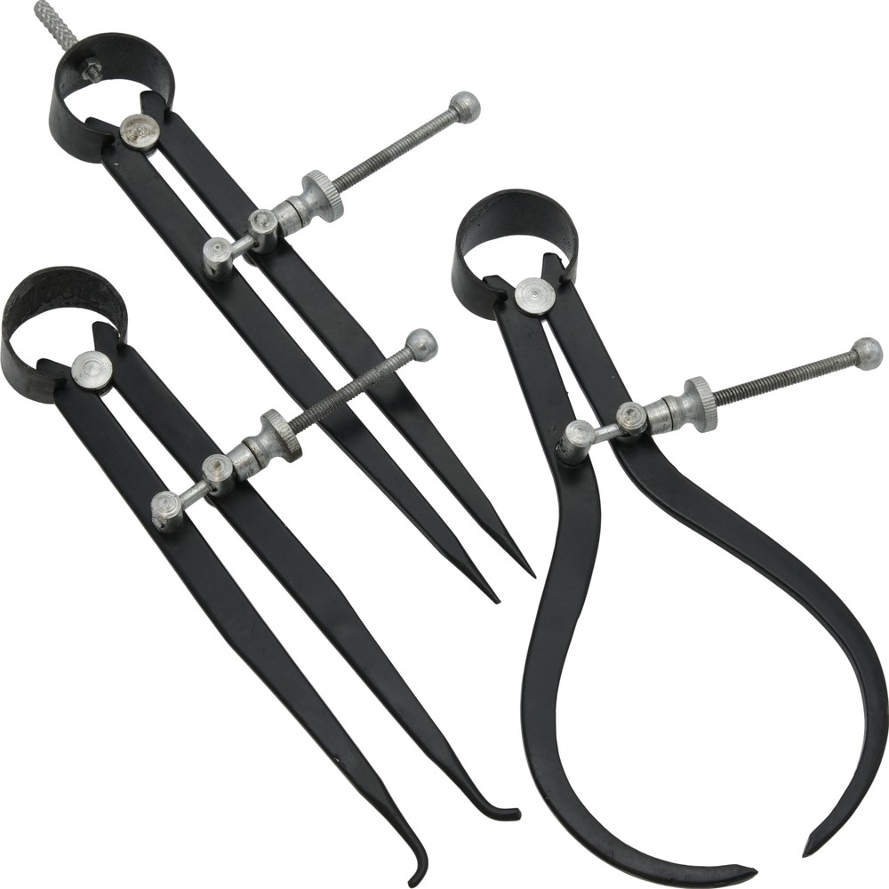 Inside & Outside Precision Divider Calipers Measuring Metalworking Tools 6Pcs