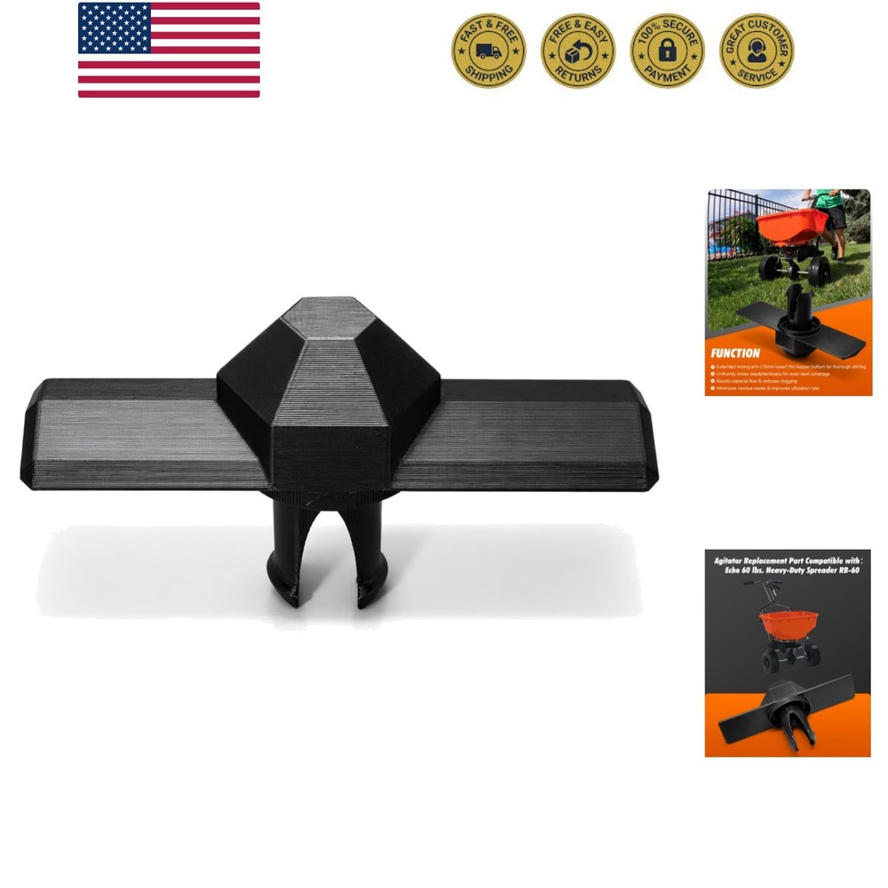 Upgraded Agitator Replacement for Echo RB-60 Broadcast Spreader, Improves See...